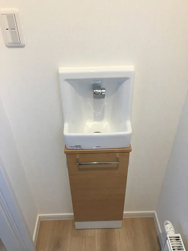 トイレに手洗いをつけてみた