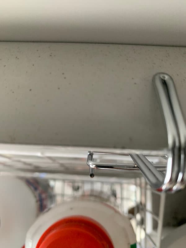 物置上のレール部分